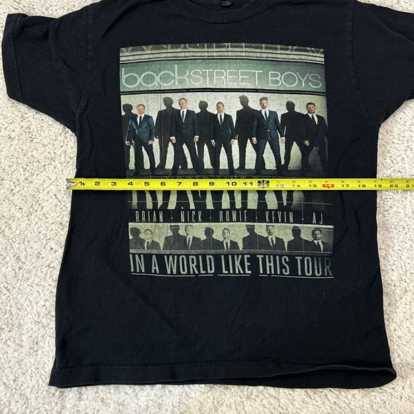 BACKSTREET BOYS M 2014 black concert T-shirt in GUC - Picture 4 of 6